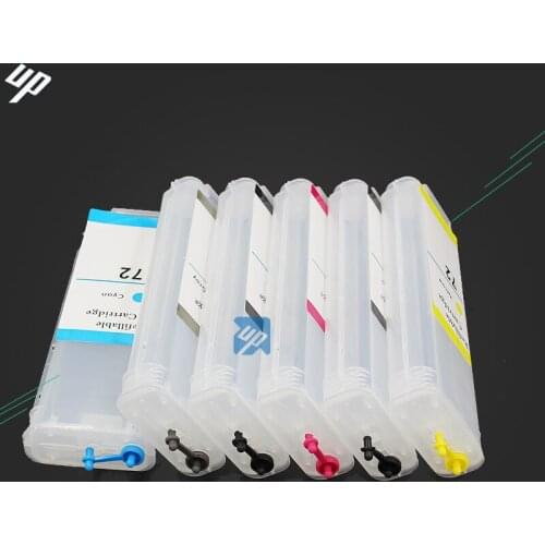 UP 6 x 280ml refillable ink cartridge for HP 72 for HP Designjet T610 t620 T1120 T1200/ps T1300 T2300 T770 T790 T795 CISS CIS