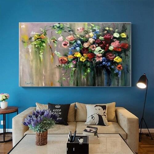 Full square round drill set Abstract art, painted flowers diy diamond painting 5d diamond mazayka embroidery room decor A188