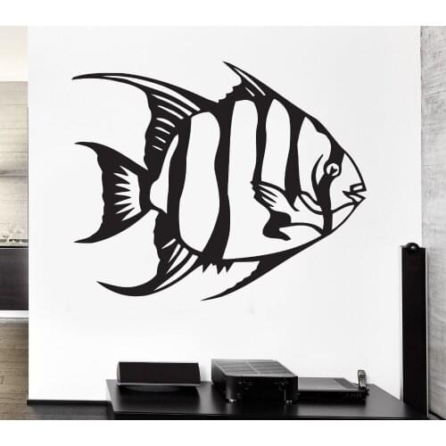 Fish Wall Stickers for Baby Nursery Marine Ocean Fishing Vinyl Decal Waterproof Home Wall Decoration Kids Room Wallpaper ZB554
