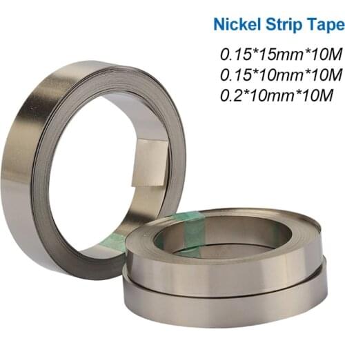 2M Nickel Strip Tape 10/15mm x 0.15/0.2 For Li 18650 Battery Spot Welding Compatible For Spot Welder Machine