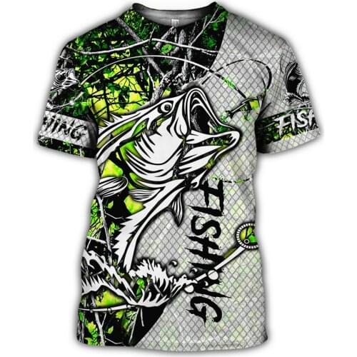 2020 summer New Fashion Tshirt Fishing Beautiful pattern Printed Men Women Tshirt O-Neck Tops Casual Harajuku 3D T-shirt DY-549