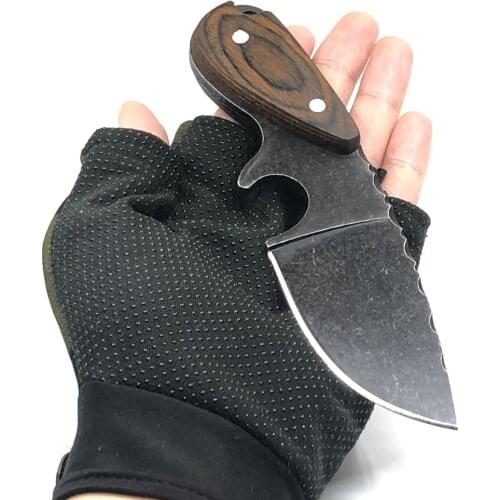 6.11'' Fixed Blade Hunting Knife With Sheath Survival Tactical Knife Camping Outdoor Small Straight Knives EDC Self-defense Tool