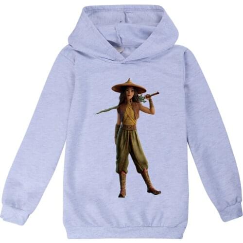 2021 Autumn Fun Hoodie Raya and The Last Dragon Clothes For Boys Girls Sweatshirt Tops Kids Costume Children Clothes Boys Costum