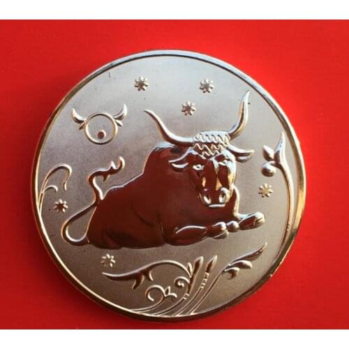 Constellation Taurus Russia Plated Coin Commemorative Coin Badge Medal Collection Best Gift