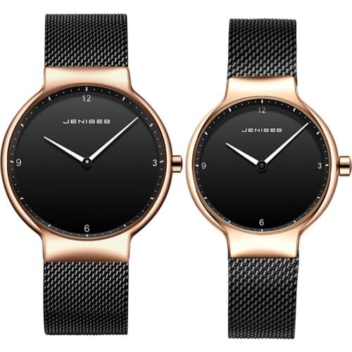 Couple Watches for Men Women Watches 2020 New Brand JENISES Business Watch Japan Quartz Wristwatch Male Hour Female Lovers Watch