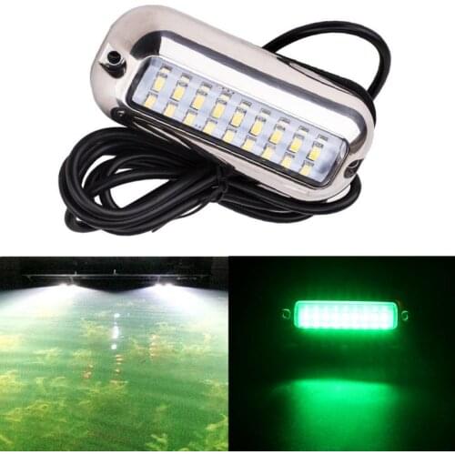 50W 27LED Boat Transom Light Marine Sailing Fishing Underwater Landscape Lighting Stainless Steel Transom Light Boat Accessories