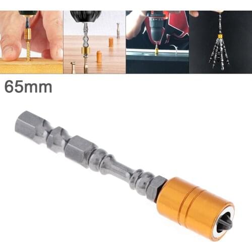 1/4" PH2 65mm S2 Hardness Magnetic Electric Screwdriver Bit with Small Head Phillips Screw and Golden Circle for Drill Holes
