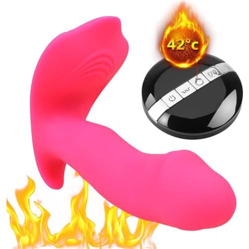 VATINE Wearable Dildo Female Masturbation Vaginal Massage 10 Mode Heating Vibrator Clitoris Stimulator Sex Toys for Woman