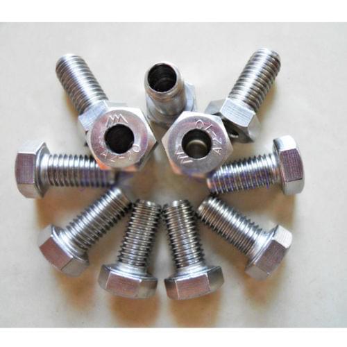 M8 M10 Stainless Steel Hollow Hex Head Screw Lamp with Hole Screw Bolts 10mm-50mm Length