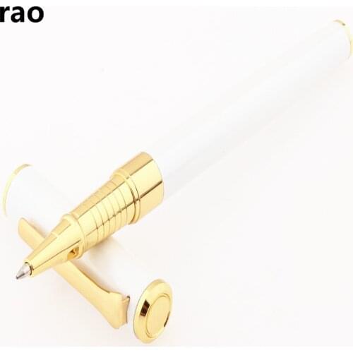 High quality 725 White Business office Rollerball Pen New School student stationery Supplies Roller ball Pens