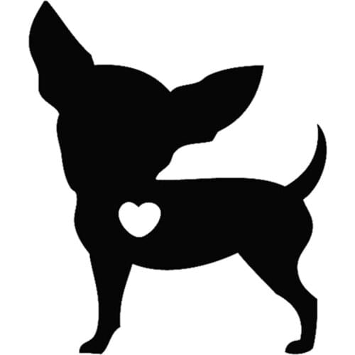 I Love My Dog Animal Black/white Dog Car Sticker Waterproof Decals Car Styling Accessories Window Decor 12cm*10cm