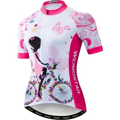 2020 Womens Summer Cycling Jersey Women Short Sleeve Quick Dry Bike Jersey Mountain team mtb Shirt Top Bicycle Clothing apparel