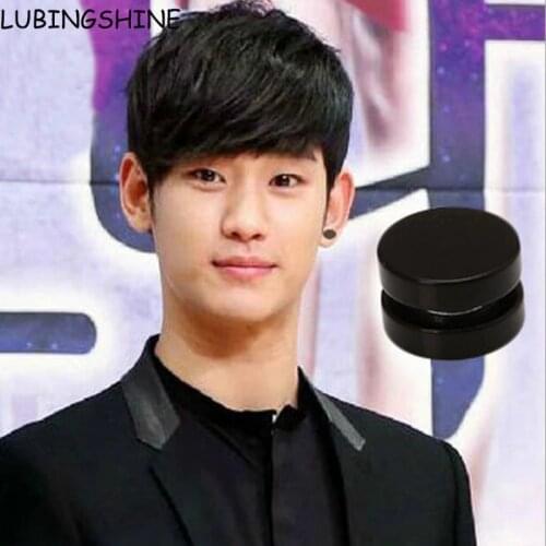 1Piece Fashion Strong Magnet Magnetic Ear Stud Non Piercing Clip Black Earrings Fake Earrings Gift for Boyfriend Lover JJAL E98