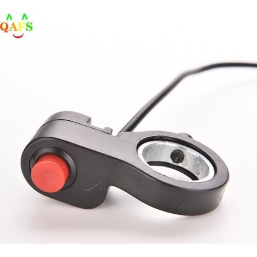 1pc 7/8'' Universal Motorcycle Handlebar Switch ATV Horn Starter Kill Button Switch E-Bike Motor Single Switch 0.7m Cable
