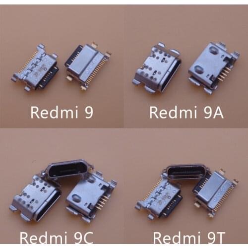 10pcs Charger Type C Micro Mini USB Charging Port Dock Connector Socket For Xiaomi Redmi 9 9A 9C 9T