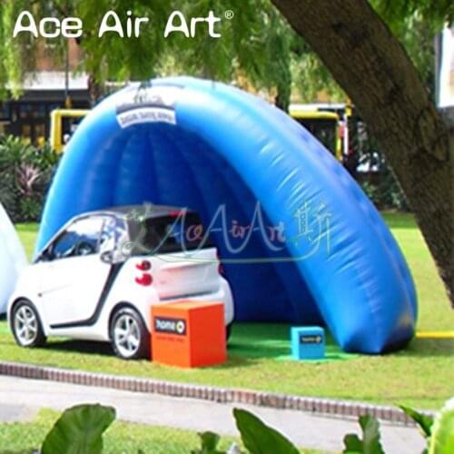 4 m Diameter inflatable mini half dome tent,durable air luna dome garage car cover show tent for exhibition