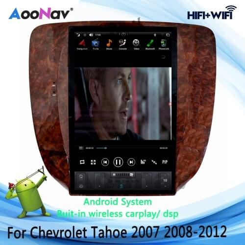 Vertical Screen Car Radio For Chevrolet Tahoe For GMC YUkon Silverado 2007-2019 GPS Navigation Car Multimedia DVD Stereo Player