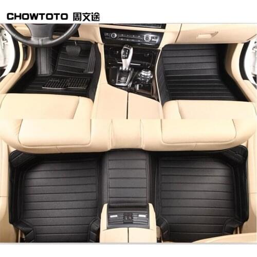 CHOWTOTO Custom Car Floor Mats For Toyota Camry Corolla RAV4 Mark X Crown Verso Vios Levin Waterproof Durable Carpets Foot Mat