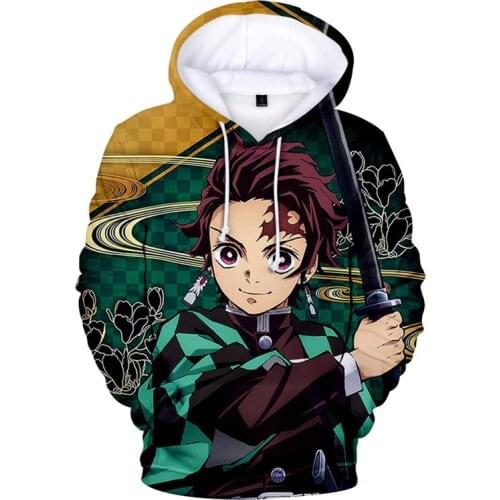 Kids Hoodie Hot Sale Hooded Demon Slayer Kimetsu No Yaiba 3D Hoodie Sweatshirts Boys Girls Fashion Casual Coat Chil Kids Clothes