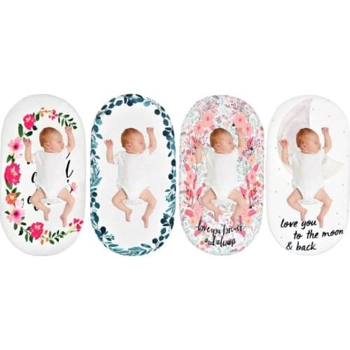 Baby Moses Basket Sheet Printing Mini Cradle Bedding Protector Crib Care Changing Pad Mattress Removable Cover