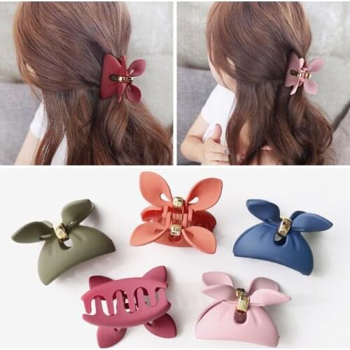1PC Cute Bunny Ears Hair Claws Clips Clamps Acrylic Woman Girls Barrettes Styling Makeup Ponytail Holder Headwear Accessories
