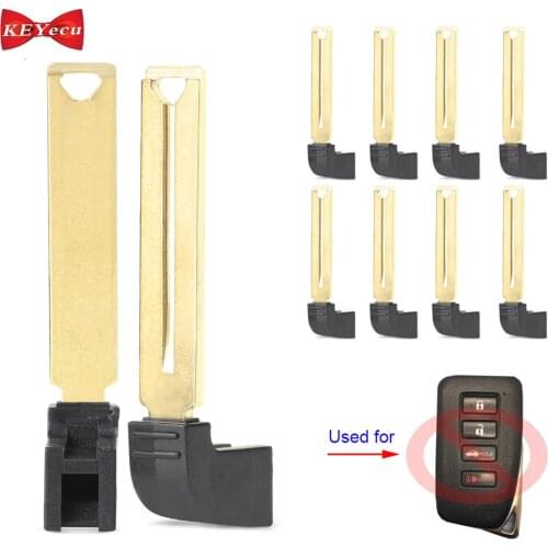 KEYECU 10pcs for Lexus ES350H GS350 GS450h IS250 IS350 RC350 Key Blade for HYQ14FBA