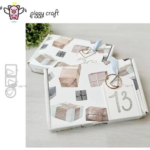 Piggy Craft metal cutting dies cut die mold Christmas tree frame Scrapbook paper craft knife mould blade punch stencils dies