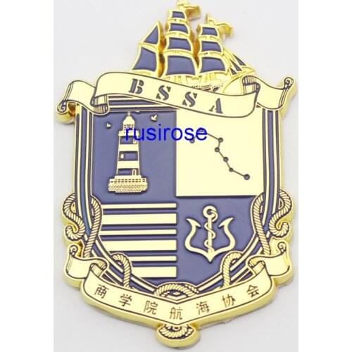 HNA metal badges medals custom, custom paint metal brooch, Navigation Company LOGO badge