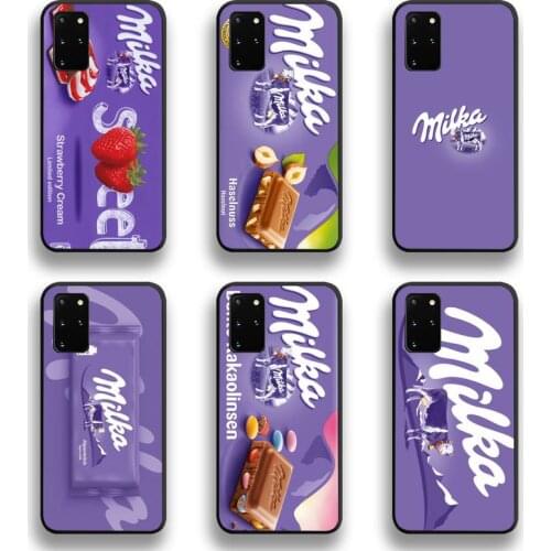 Cute Chocolate Milka Phone Case For Samsung Galaxy S20 FE plus Ultra S6 S7 edge S8 S9 plus S10 5G lite 2020