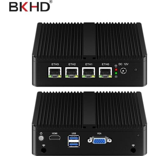 N2940 Fanless Mini PC OPNsense Router Intel Celeron J1900 Quad-Cores 4 LAN Ports Gigabit Ethernet Firewall Appliance Pfsense