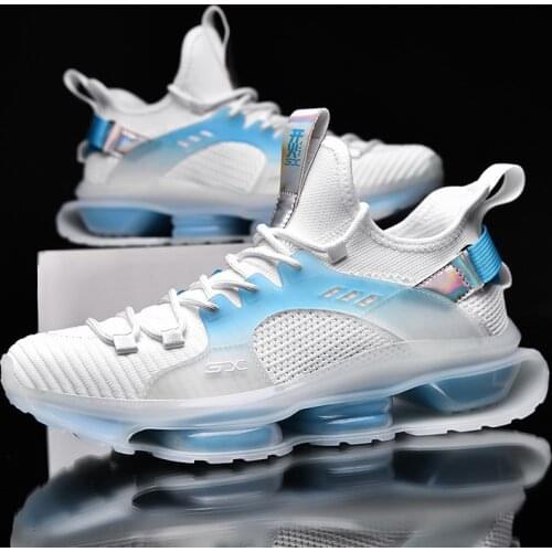 Mens Sports Shoes 2021 Fashion Casual Air Cushion Running Shoes Light Fitness Shoes Comfortable and Breathable Casual Shoes 46