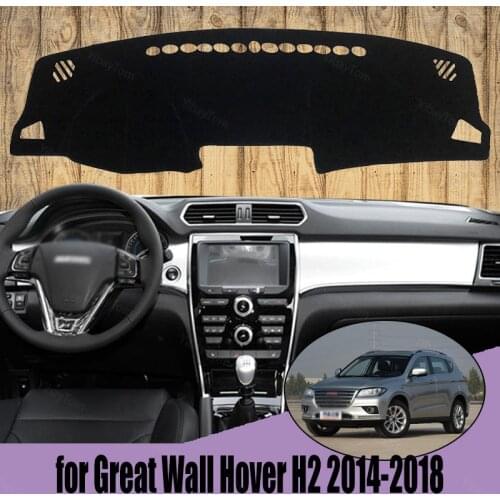 For Great Wall Hover H2 2014-2018 Dashmats Car-styling Accessories Dashboard Cover Pad Carpet Sunshade
