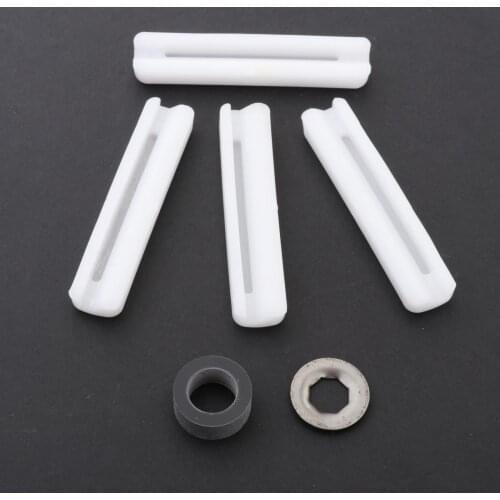Vehicle Rear Hatch Nylon Guide Slide Guide Bushings Motor Pull Down Replace Kit Fit for Trans Am, White