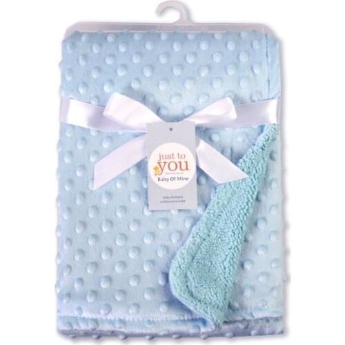 New Baby Swaddling Blankets Newborns Warm Berber Fleece Bedding Set Babies Solid Qulit Diapers for Baby Infant Products 150*170