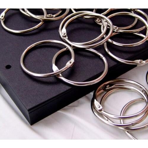 New Arrival 2021 Handmade DIY Photo Album Stainless Steel Rings Binding Photo Album Connecting Rings DIY Materialr Iron Rings
