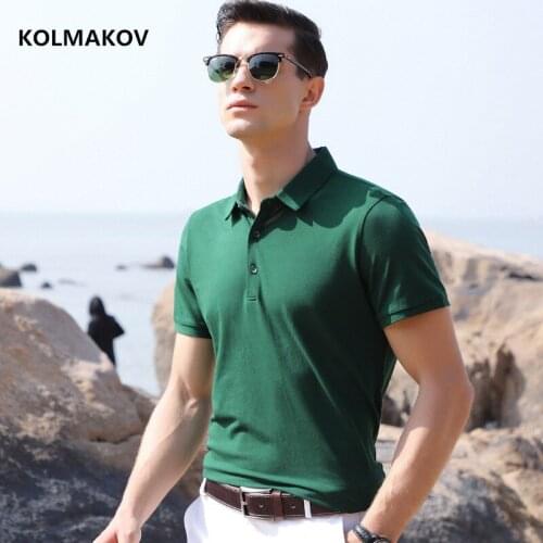 2020 new arrival summer Polo Shirts men,Mens Short Sleeve Slim Fit Polo shirt Casual Clothes men size M-3XL