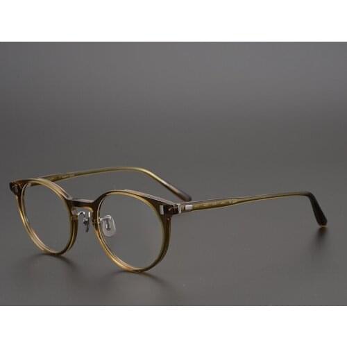 New Arrive Vintage Acetate Myopia Eyeglass Frame EV330 Hand Craft Women Men Classical Small Round High Level Original Quality
