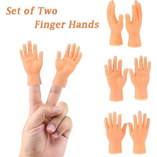 Novelty Toys Two Finger Hand Finger Puppets Novelty Funny Funny Set Of Two Finger Hand Finger Puppets Made of Silicone Play With