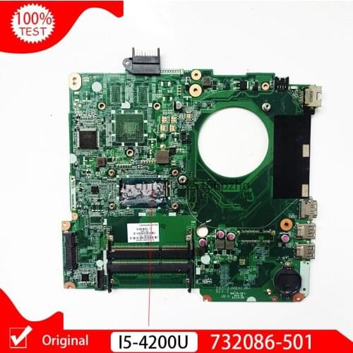 Original DA0U83MB6E0 MB For HP Pavilion 15-N 15-F Laptop Motherboard With i5-4200U I5 CPU DDR3L 732086-501 732086-001
