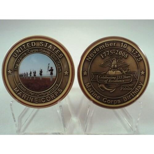 Custom coins hot sales USMC Challenge Coin High quality metal coins low price custom metal coins FH810198