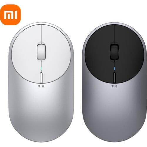 Xiaomi Portable Mouse 2 4-DPI 4000 2400 1800 1200 Bluetooth-Compatible RF 2.4Ghz Aluminium Metal ABS For Windows 10 Android Mac