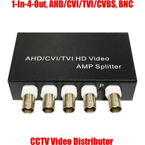 Mini 1 In 4 Out 5MP 4MP 3MP 2MP AHD CVI TVI CVBS BNC Video Distributor AMP Splitter for Coaxial Analog HD CCTV Security Camera