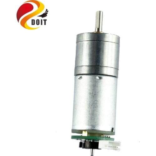 DOIT 25mm 9V DC Reduced Gear Motor for Robot with Hall Sensor DIY Toy Car Tank Chassis Development Kit Velocity Measure