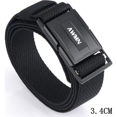 Military Waist Belt for Men High Qullity Nylon Canvas Belts for Women Luxury Designer Brand Metal Magnetic Buckle Casual Belts