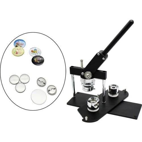 Rotary Badge Button Maker Machine Pinback Supplies Button Badge Maker Machine Badge Punch Press