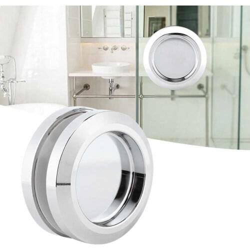 Sliding Door Handle Bathroom Shower Glass Door Sliding Knob Round Double-Sided Handle Pull for Wood Door