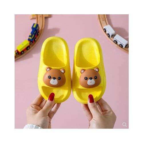 Girl Boys Slippers Children Sandals Summer Cartoon Kids Shoes Plastic PVC Soft Breathable Antislip Baby Toddler Bathroom Shoes