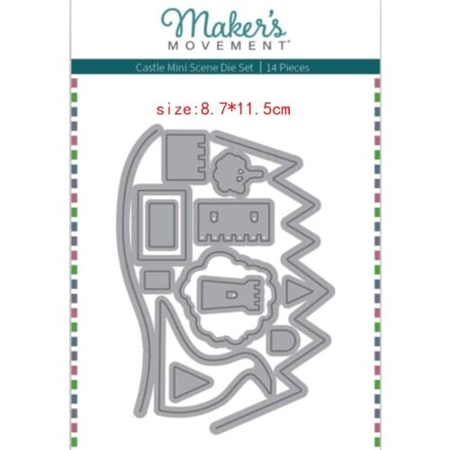 Sirius Fairy tale castle Metal Cutting Dies Stencils Template for DIY Scrapbooking Embossing Paper Cards Album Making Craft Die