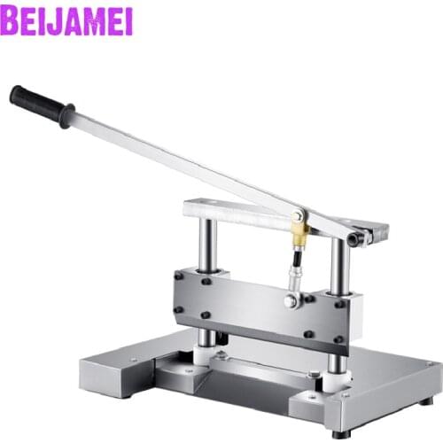 BEIJAMEI 35cm Blade Manual Bone Cutter Machine Commercial Cutting Pigs Foot Bone Machine Meat And Bone Cutting Machine