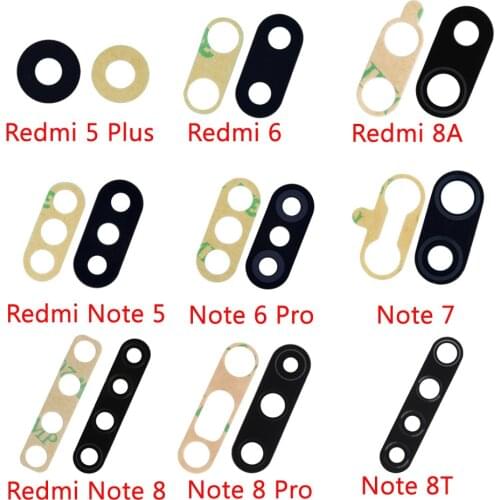 Back Rear Camera Glass Lens With Glue For Xiaomi Redmi 5 Plus 7 5A 6A Note 6 7 Pro